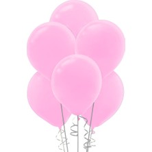 Kikajoy Pastel Bebek Pembe Balon 100'lü