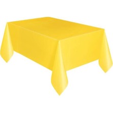 Kikajoy Sarı Plastik Masa Örtüsü 137 x 270 cm