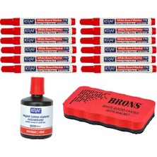 Kraf 770 Beyaz Tahta Kalemi+Kraf 450G 100ML Mürekkep+Tahta Silgisi