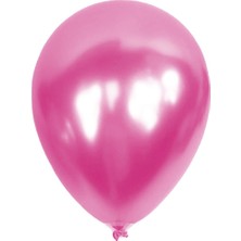 Kikajoy Metalik Pembe Balon 12'li