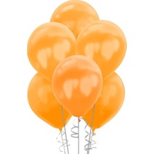 Kikajoy Metalik Turuncu Balon 100'lü