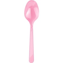 Kikajoy Pembe Plastik Kaşık 25'li