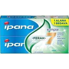 Ipana Komple Bakım Diş Macunu Ağız Bakım Suyu Ferahlatıcı Temizlik 1 Alana 1 Bedava Paketi (65 ml + 65 ml)