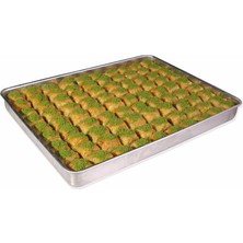 Bakır Sanatı Tartıcılar Metal Baklava ve Börek Tepsisi 30X40X4 cm 800GR