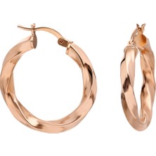 Glorria Es0137 Gümüş 2 Cm Burgu Halka Küpe