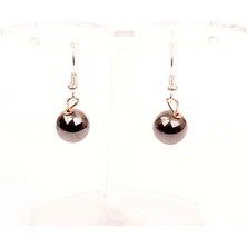 Taş Sandığı Hematit Taşı Küpe