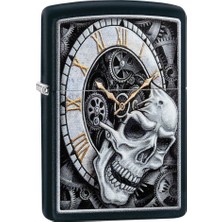 Zippo 218 Skull Clock Design Çakmak