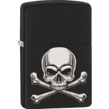 Zippo 218 Pf19 Skull Crossbones Design Çakmak