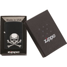 Zippo 218 Pf19 Skull Crossbones Design Çakmak