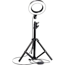 Gringo 10" Kuaför Makyaj Youtube Çekimleri Ring Light Sürekli 10 Inç Işık 2m Stand