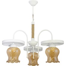 Lambadar Spor Modern Rustik Retro Üçlü Model Teker Sarkıt Avize