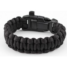 Paracord (Paraşüt Ipi) Survival Bileklik - 3 Fonksiyonlu