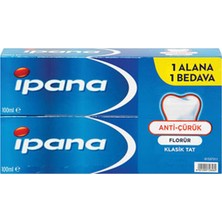 Ipana Diş Macunu 65 ml + 65 ml Kalsident Klasik Tat