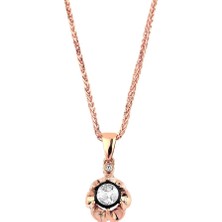 İryum Etekli Tektaş Kolye En284