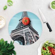 Decorita Eyfel Kuesi | Cam Kesme Tahtası - Cam Kesme Tablası | Çap 32cm