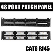 Hq Speed Cat6 48 Port Patch Panel Dolu