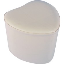 NESİL Kalpli Puf Krem