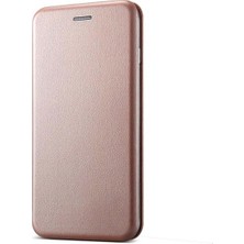 Ehr. Xiaomi Redmi 6 Kılıf Deri Görünümlü Cüzdanlı Standlı Ultra Koruma Kılıf Rose Gold