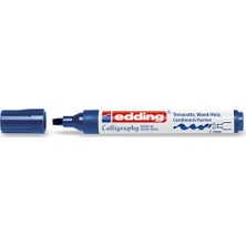 Edding 1455 Esnek Uçlu Kaligrafi Kalemi 5 mm Çelik Mavisi