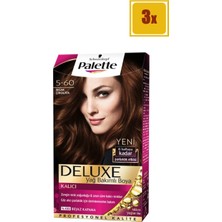 Palette Deluxe 5/60 Sıcak Çikolata Saç Boyası 3'lü Set