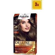 Palette Deluxe 6/4 Kaşmir Kumral Saç Boyası 3'lü Set