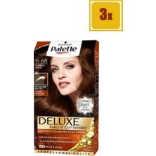 Palette Deluxe 6/68 Karamel Kahve Saç Boyası 3'lü Set