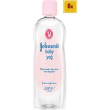 Johnson's Baby Bebek Yağı Nemlendirici 300  ml 6 Adet