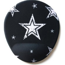 Office Küp Bilek Destekli Mouse Pad Star