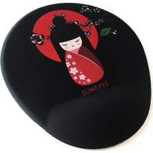 Office Küp Bilek Destekli Mouse Pad Geisha