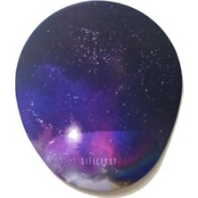 Office Küp Bilek Destekli Mouse Pad Galaxy