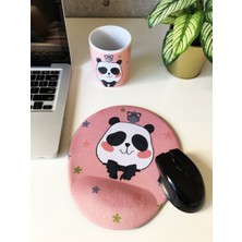 Office Küp Bilek Destekli Mouse Pad Panda