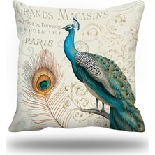 Kırlentim Tavuskuşu Kırlent Kılıfı