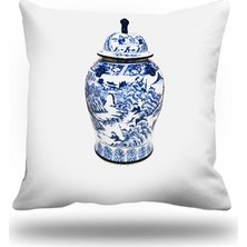 Kırlentim Çini Desen Kırlent Kılıfı