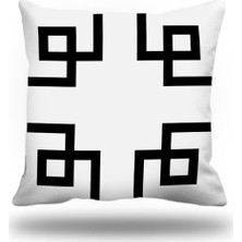 Kırlentim Yunananahtarı Kırlent Kılıfı