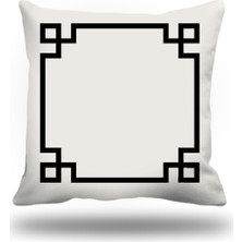 Kırlentim Yunananahtarı Kırlent Kılıfı