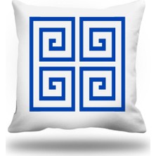 Kırlentim Yunananahtarı Kırlent Kılıfı