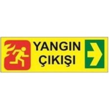 Sym Uyarı Levhası Stw045 Yangın Çıkışı Sağ