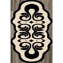 Resmiro Kaymaz Taban Yıkanabilir Resmi̇ro Biometrik Lazer Kesim Desen Dijital Baskılı Halı