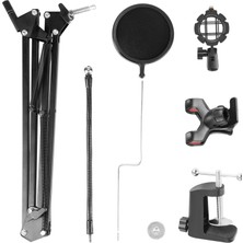 Lastvoice Set-01 - Mikrofon standı + Shock Mount + Pop Filtre