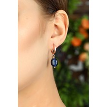 Azuris 925 Ayar Gümüş Kedi Gözü Küpe