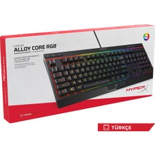 HyperX Alloy Core RGB Membran Oyuncu Klavye - HX-KB5ME2-TU