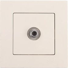 Günsan Eqona Krem Tekli Uydu Priz F Konnektör