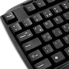 Everest KB-250F Siyah Tamamen Türkçe F Multimedia  USB Klavye