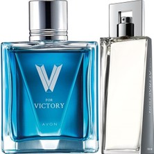 Avon Attraction 75 ml Erkek Edt+Avon V For Victory 75 ml Erkek Edt