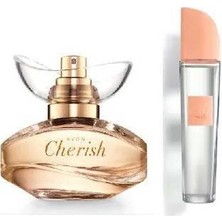 Avon Cherish Edp Bayan Parfüm 50 ml + Pur Blanca Smile 2 Li Set