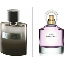 Avon Viva La Vita 50 ml Bayan Edp+Avon Elite Gentleman 75 ml Erkek Edt