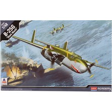 Academy 12290 1/48 B-25G Savaş Uçağı Maketi Shark Mouth