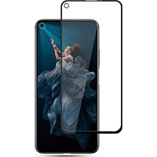 Microcase Huawei Honor 20 Pro Tam Kaplayan Çerçeveli Tempered Ekran Koruyucu - Siyah