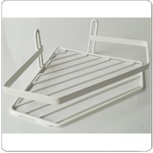 Lider Tekli Beşgen Köşe Raf Beyaz