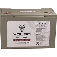 Volan Battery 12 Volt 110 Ah (Amper) Deepcycle Akü